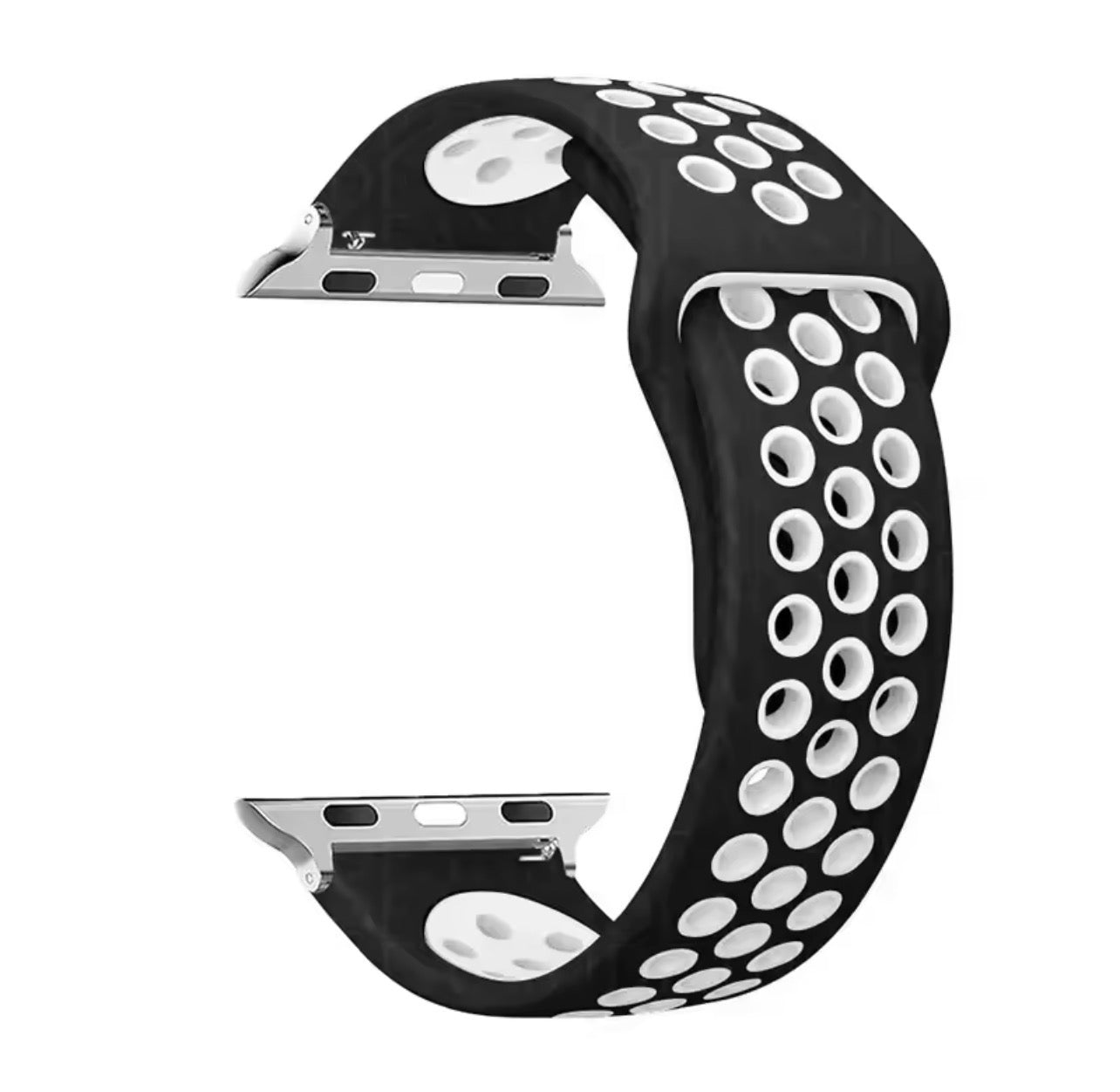 Silicone Sport Strap for OG & Apple Watch – Breathable Two-Tone, Multiple Colors
