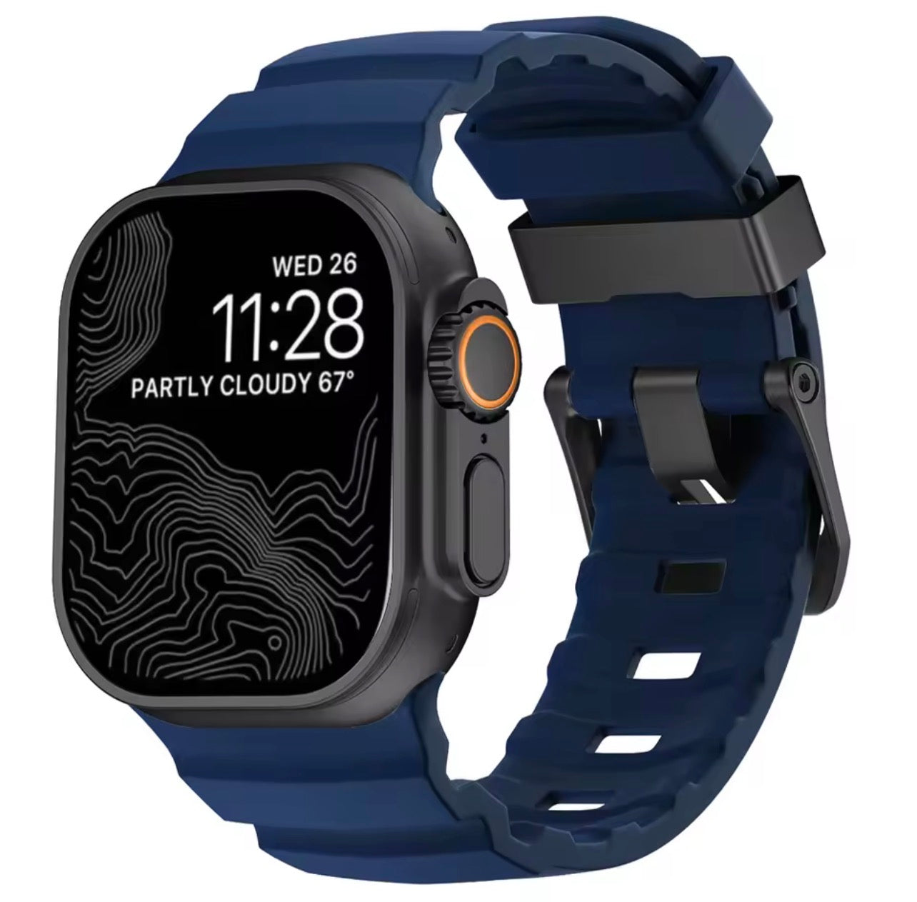 Rugged Silicone Sport Band for OG & Apple Watch