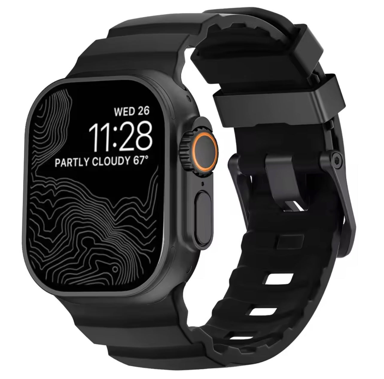 Rugged Silicone Sport Band for OG & Apple Watch