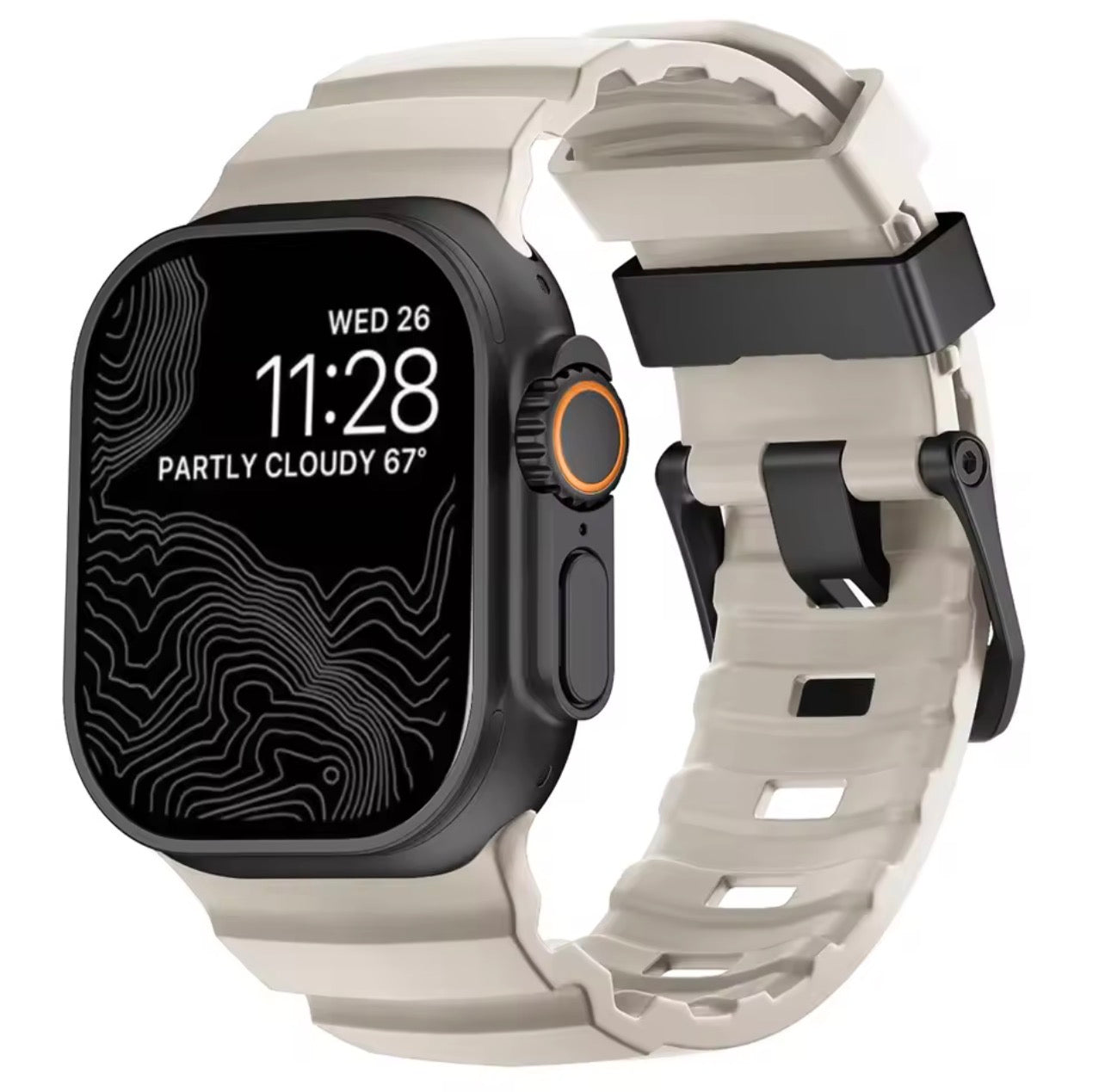 Rugged Silicone Sport Band for OG & Apple Watch