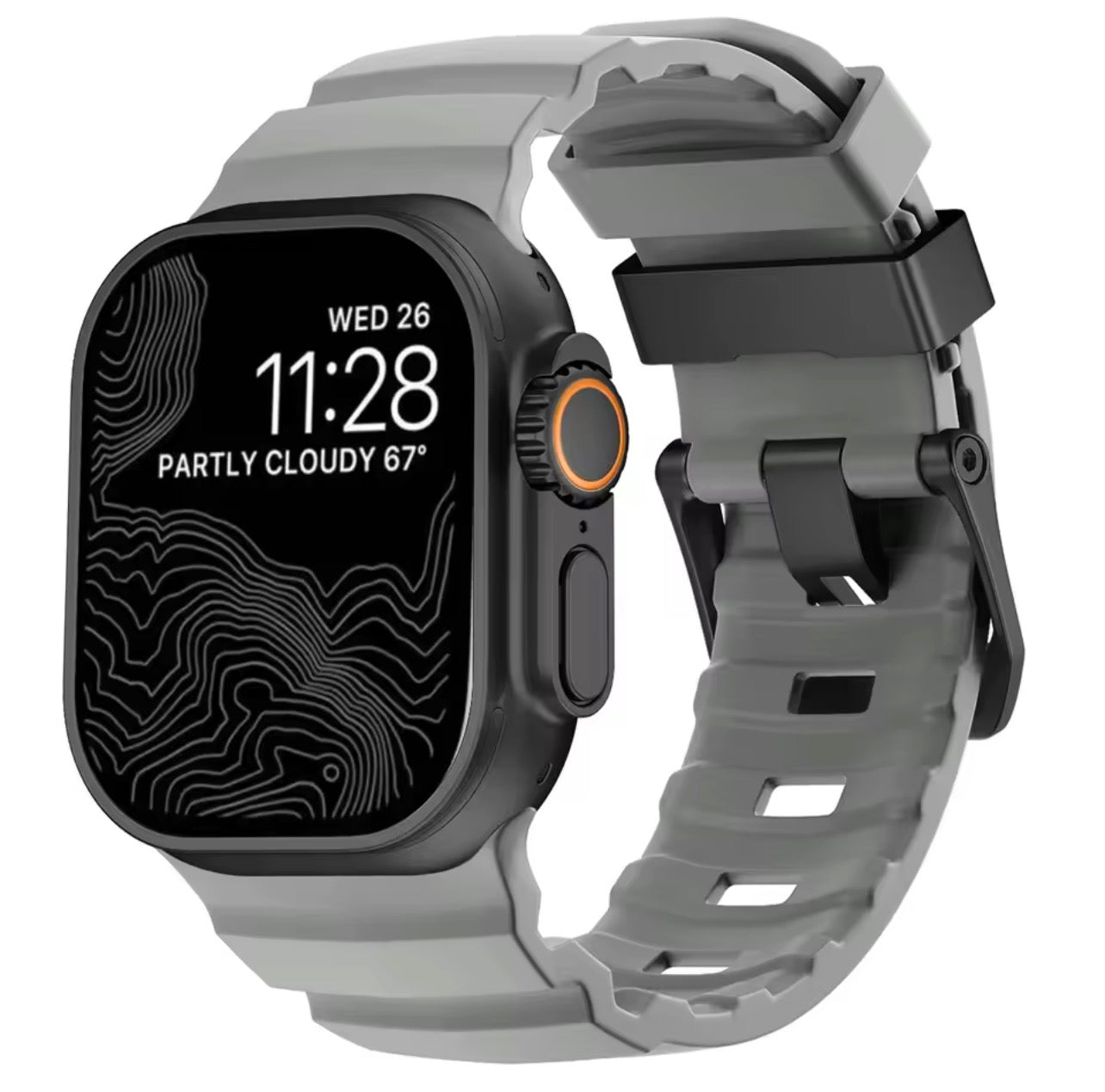 Rugged Silicone Sport Band for OG & Apple Watch