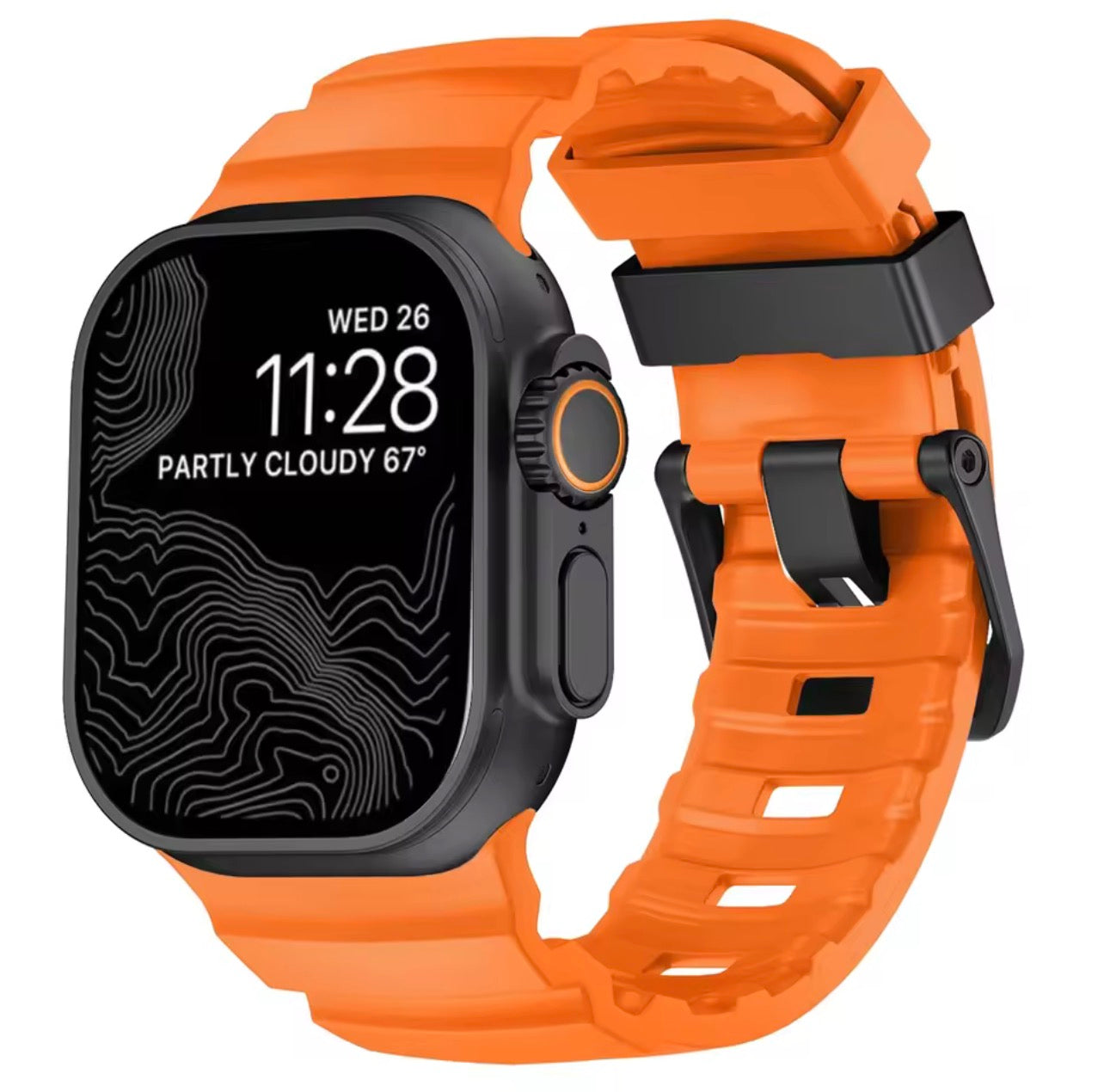 Rugged Silicone Sport Band for OG & Apple Watch